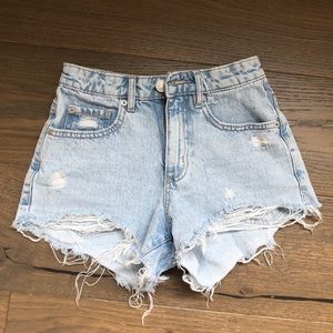 Garage 00 Light Wash Denim Festival Shorts